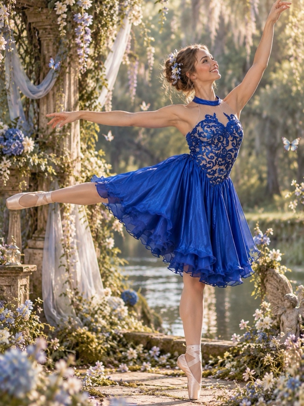 Costume Gallery Symphony In Blue Dance Costume Fairycore Performance